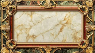 奢华大理石装饰画框