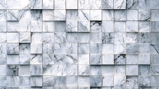 灰白大理石方块墙面纹理