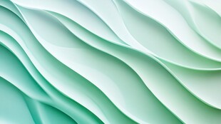 淡绿波浪纹理抽象背景图