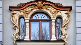 欧式雕花窗户精致外观