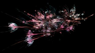 梦幻炫彩抽象分形艺术图案