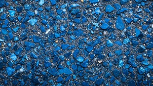 蓝色碎石纹理特写