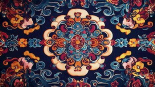 传统中式精美花纹图案