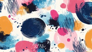 多彩抽象笔触图案背景