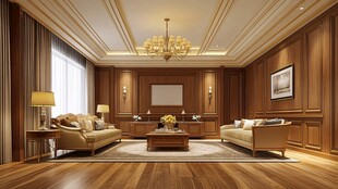 豪华典雅的欧式客厅空间