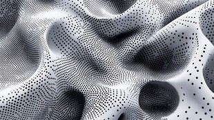 黑白波点抽象纹理图案