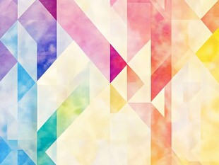 多彩几何拼接抽象背景图