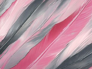 粉色灰调羽毛纹理背景图