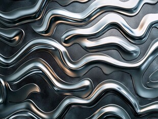 金属波浪纹理背景图案