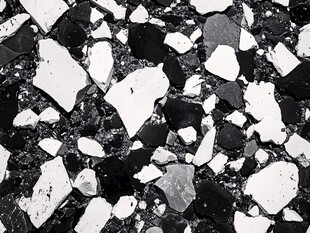 黑白碎瓷片纹理特写