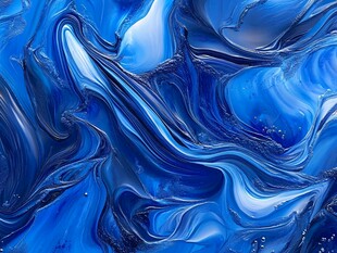 梦幻蓝色流体艺术纹理