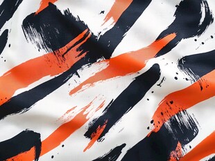 抽象笔触风格图案布料