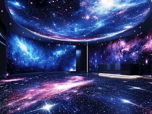 梦幻星空主题室内空间
