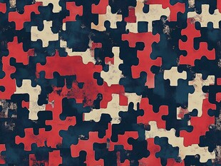 拼图图案背景纹理设计