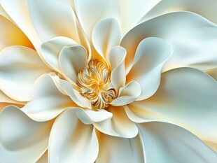 梦幻唯美白色花卉特写