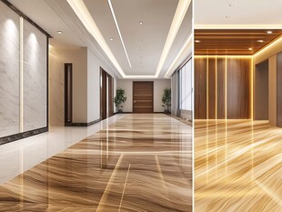 现代豪华走廊空间设计