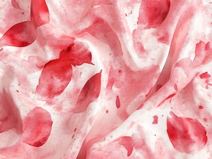 粉色花瓣印染柔软布料