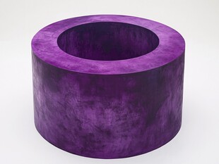 紫色圆筒形独特摆件