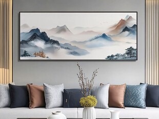 新中式山水挂画 客厅雅致风