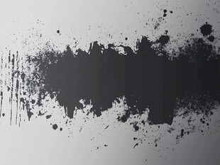 黑色墨渍抽象背景图
