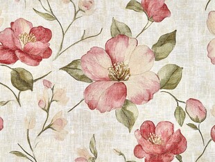 粉色花卉纹理布料图案