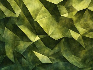 绿色多边形立体几何背景图