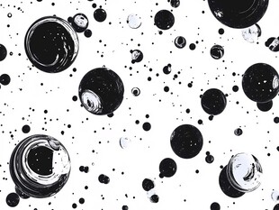 黑白墨点抽象图案背景