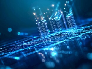 科技之光 闪耀的数字线条世界