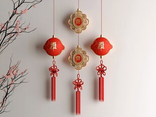 中式喜庆挂饰 增添节日氛围