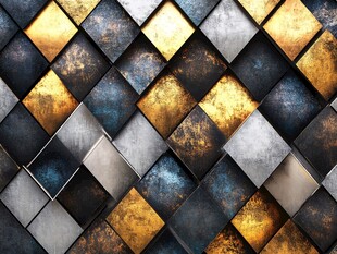 金属质感方块拼接纹理