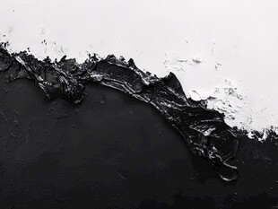 黑白油墨纹理艺术画面
