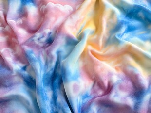 梦幻多彩扎染布料纹理