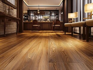 现代风格实木地板室内空间