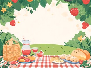 户外野餐的美味与惬意