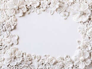 白色蕾丝花边装饰框