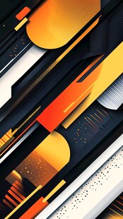 现代几何抽象风格艺术图案