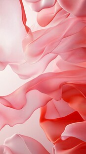 梦幻粉色飘动丝绸纹理