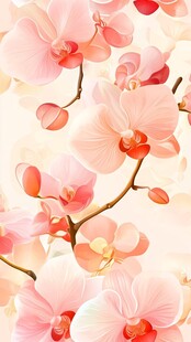 粉色兰花花卉美丽图案