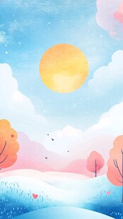 春日暖阳下的梦幻风景