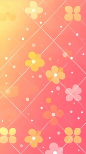 粉色渐变花朵背景图案