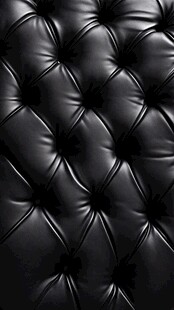 黑色皮革软包纹理特写