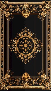 黑金奢华复古装饰图案