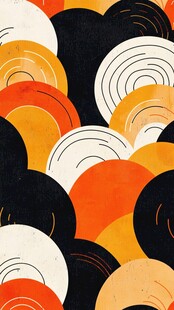 几何圆形图案艺术背景