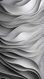 银白波纹立体抽象纹理