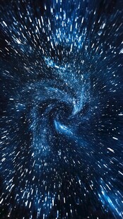梦幻蓝色星空漩涡
