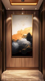 现代走廊中式艺术挂画