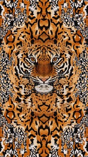虎豹纹动物图案纹理设计