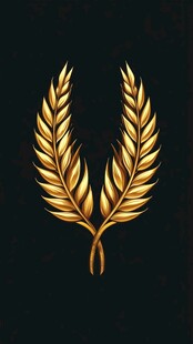 金色麦穗徽章