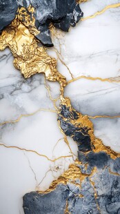大理石上的金纹艺术之美