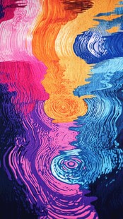 绚丽多彩抽象流体艺术图案